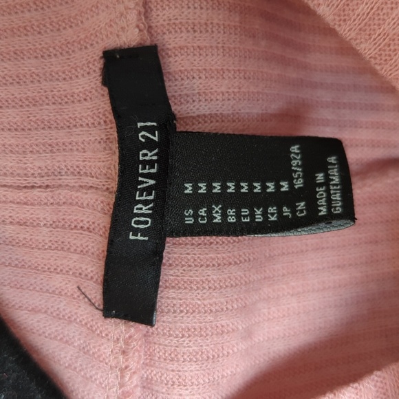 Forever 21 Pink Shoulder Cut Out Long Sleeve Midi Dress M - Picture 4 of 4